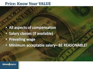 Price: Know Your VALUE
 