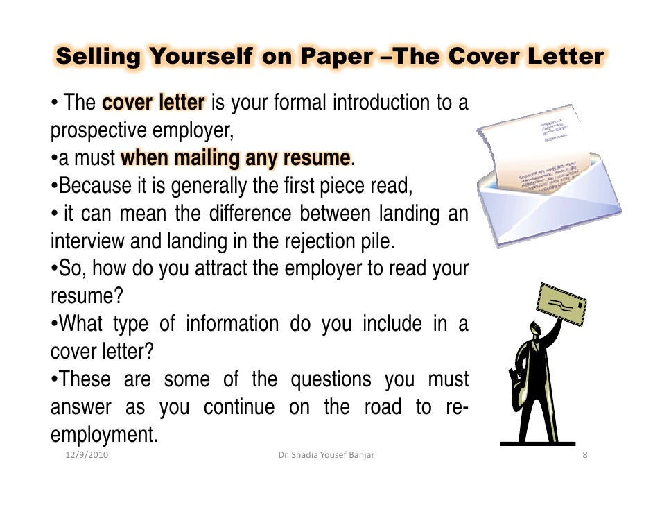 cover letter to sell yourself