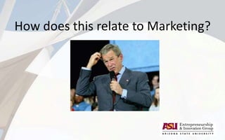 How does this relate to Marketing?
 