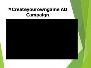 #Createyourowngame AD
Campaign
14
 