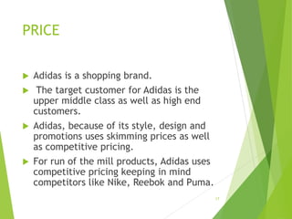 Stamboom Klein tolerantie Marketing Mix on Adidas