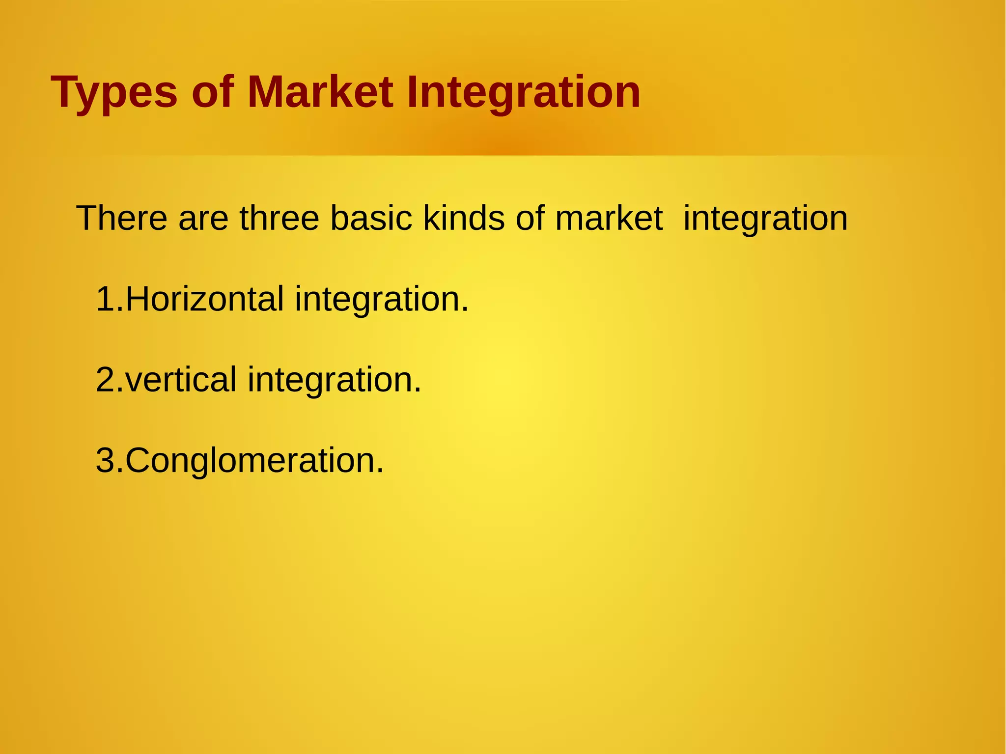 Market integration | PDF