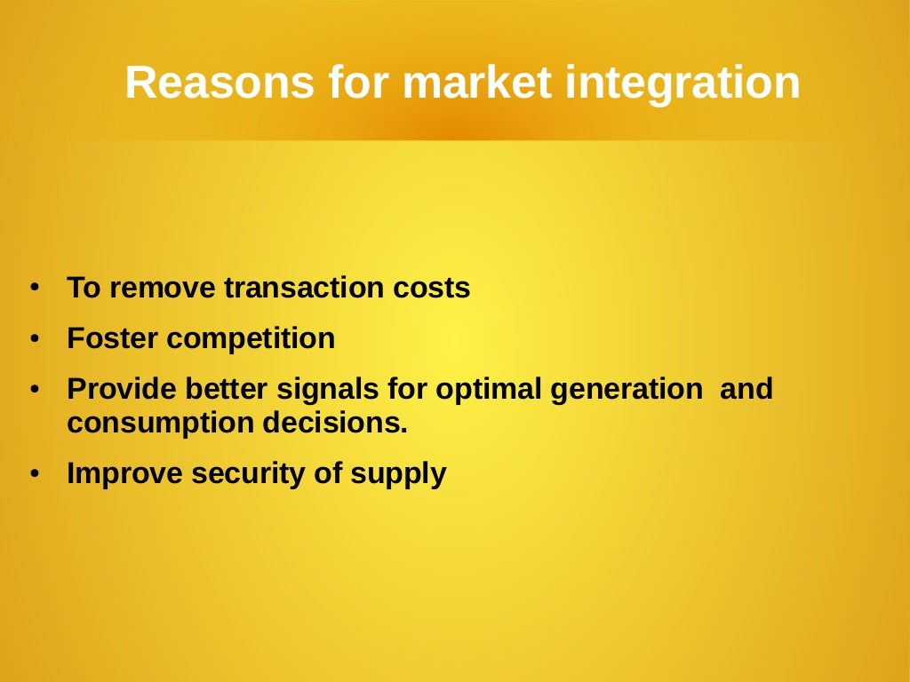 Market integration