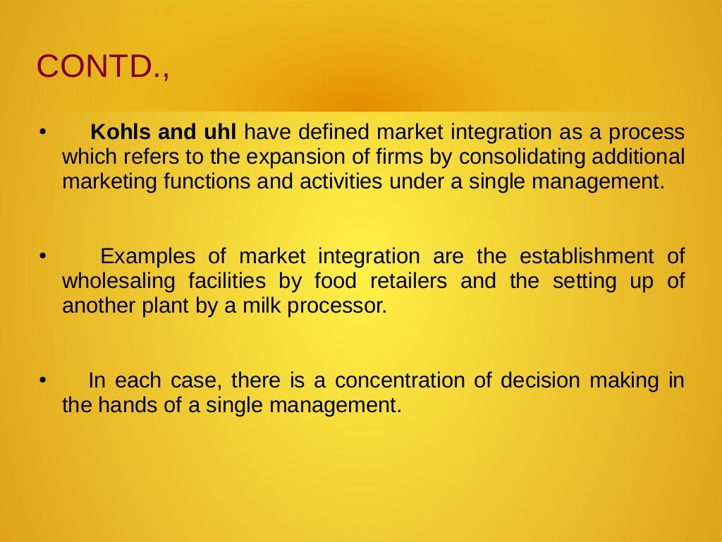 Market integration