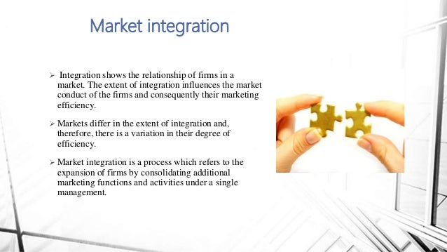 what are the 5 types of market integration