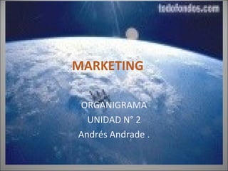 MARKETING ORGANIGRAMA UNIDAD N° 2 Andrés Andrade . 