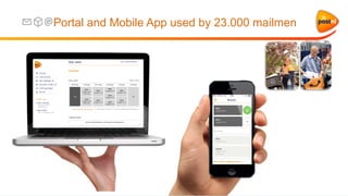 Resi Becker - Vice President - Sorting and
Portal and Mobile App used by 23.000 mailmen
 