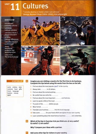 Ёщ":ч !г:
! сшз1опз [оо6 3!|1з
:;;;;''1,";й."'''- |
, [еа0егз попеу |
ж----]
жж!па3!пеуошагет|з|1!п9асошп1гу1ог1}:еЁгз11!пе!оЁоБцз|пезз.
(опр1е1е (1':е 1!рз Бе1ош шз|п31}:е шогёз *оп 1}:е Бох оп 1}:е 1е[!.
1 Р!п0 ош{ аБоц1 1ье по5{ рорш1аг.1р.о-{ !п 1Бе сошп{ц.
2 А[шауз 1а[е ............ !п !..!5 6о][агэ.
3 Ё!п6 ош{ абош{ 1Бе погпа] шог[!п3......... '.. .
'*
8е саге[ш[ }'тош уош шг!1е {}':е
5 Р!п0 ош1 абоц1 1|':е поз1 !прог1ап1 ............ ап0 {ез{|уа[з.
6 [еагп 1о зреа}< а [|(1]е о| 1[е !оса[ ............ .
7 [гу зопе о[ 1Рте ............ бе[оге уоц 8о.
8 л!еаг [огпа[..........'..
9 }гапэ[а{е уошг Бшз!пезз !п{о {|е [оса[ [ап3ша3е.
1ф [а[е 5опе ......... '.. [ог уошг !'тоз1з шБ!с| аге |ур!са[ о[уошг ошп соцп1гу.
3 1 [еагп зопе{[.:!п3 абош1 1|'те поз[ [апоцз Бцз1пезз . .. .. .. .. . '. ап6 се[еБг!1!ез.
!г|/1т!с[ о[!}:е (|рз !п Бхегс!зе А 6о уош 1}:!п!с аге: а) }ъц ц5е[ц1?
б) цзе!ц!? с) по! цзе|ц1?
!г||[у? (опраге уошг !ёеаз ш!1}: а раЁпеп
ж А{{ зопе о([ег (|рз [ог у|з|1огз 1о уошг сош[пц.
 