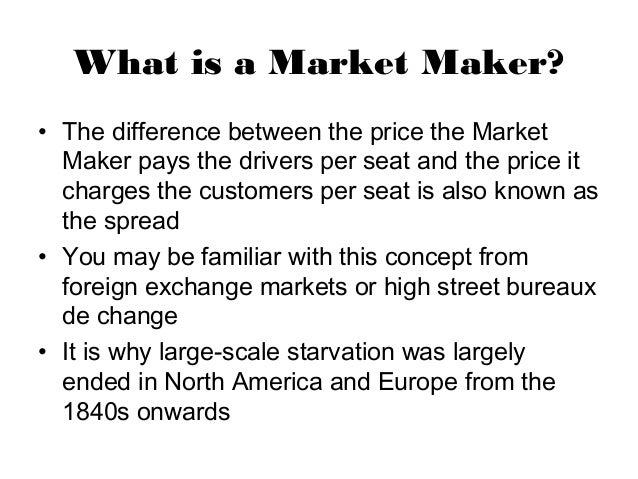 Market Makers Liquidity On A Transit Exchange - 
