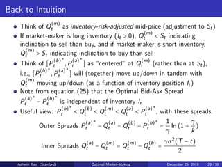 Stochastic Control/Reinforcement Learning for Optimal Market Making | PDF