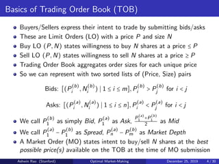 Stochastic Control/Reinforcement Learning for Optimal Market Making | PDF