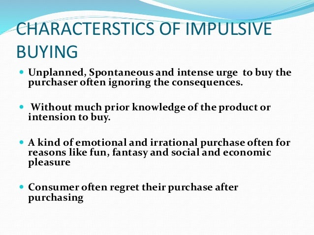 Literature review on impulse buying behavior