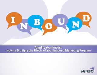Amplify Your Impact:
How to Multiply the Effects of Your Inbound Marketing Program
 