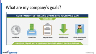 #abtesting 
What are my company’s goals? 
 