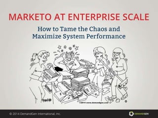 Marketo At Enterprise Scale: How to Tame The Chaos and Maximize System Performance