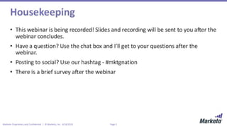 Page 2Marketo Proprietary and Confidential | © Marketo, Inc. 4/18/2019
 
