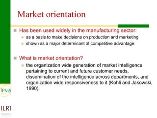 Market orientation and market participation of smallholders in Ethiopia: Implications for commercial transformation