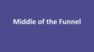 Middle of the Funnel

 