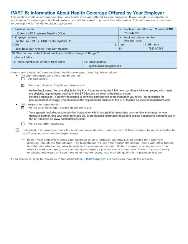 New Health Insurance Marketplace Coverage PDF