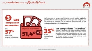 Elogia Confidential and Proprietary
Las 7 verdades sobre los Marketplaces…
 
