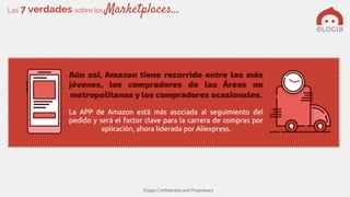 Elogia Confidential and Proprietary
Las 7 verdades sobre los Marketplaces…
 