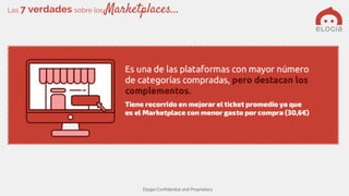 Elogia Confidential and Proprietary
Las 7 verdades sobre los Marketplaces…
 
