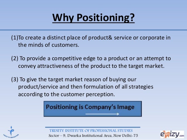 market positioning product positioning presentation