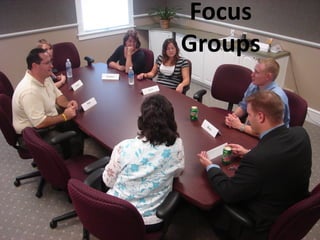 Focus
Groups
 