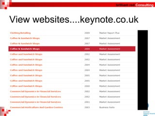View websites....keynote.co.uk 