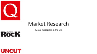 Market Research
Music magazines in the UK
 