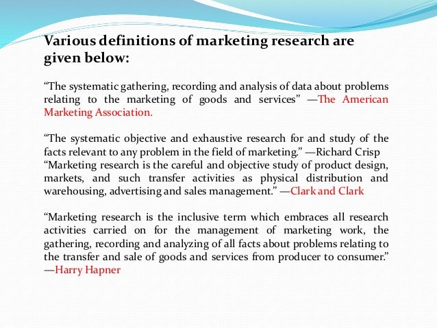 Market Research