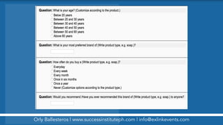 Orly Ballesteros | www.successinstituteph.com | info@exlinkevents.com
 