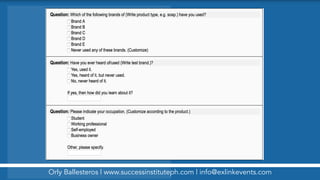Orly Ballesteros | www.successinstituteph.com | info@exlinkevents.com
 