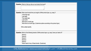 Orly Ballesteros | www.successinstituteph.com | info@exlinkevents.com
 