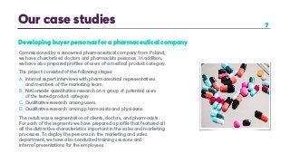 777
Our case studies
Developing buyer personas for a pharmaceutical company
Commissioned by a renowned pharmaceutical comp...