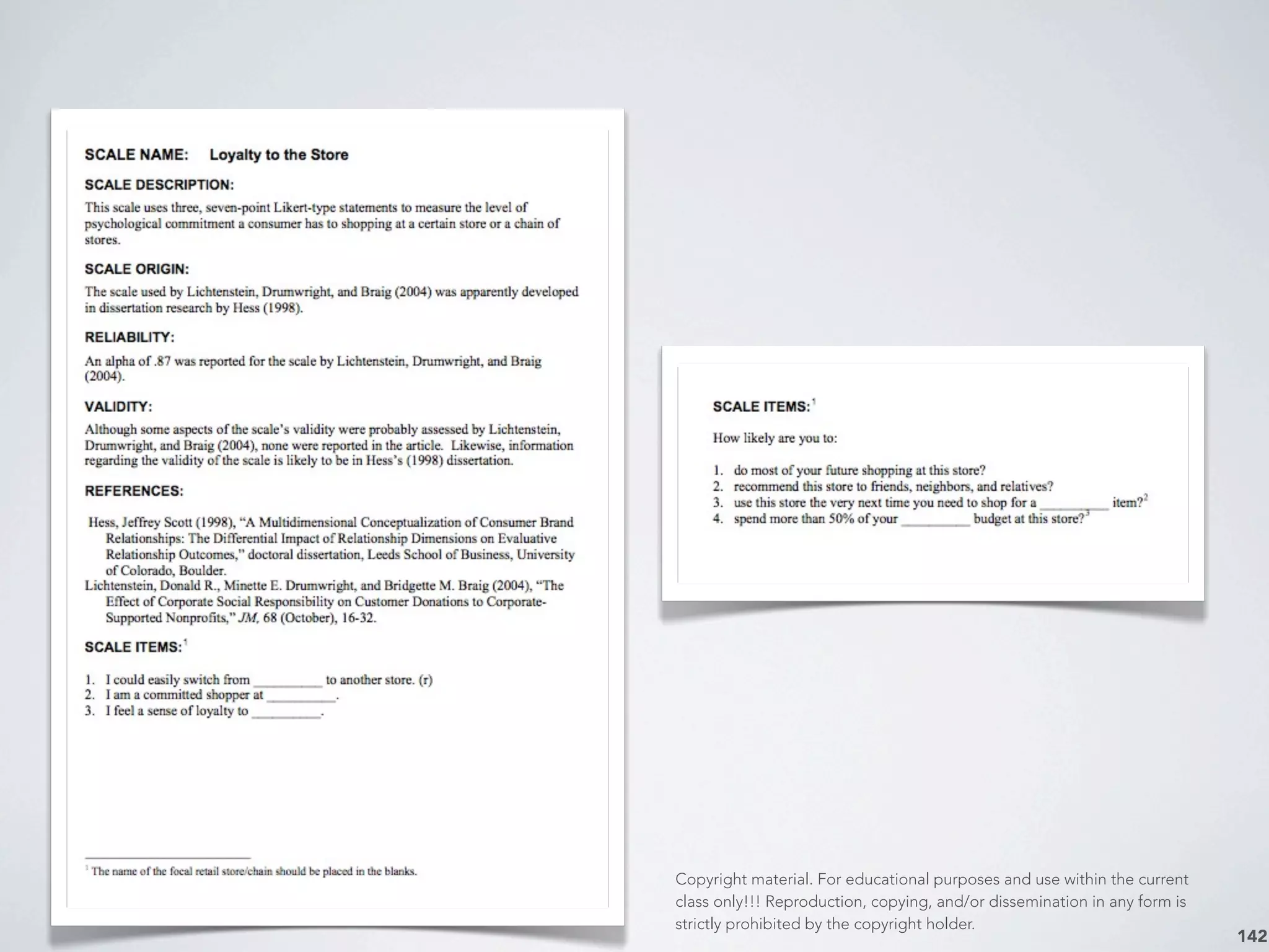 142
Copyright material. For educational purposes and use within the current
class only!!! Reproduction, copying, and/or dissemination in any form is
strictly prohibited by the copyright holder.
 