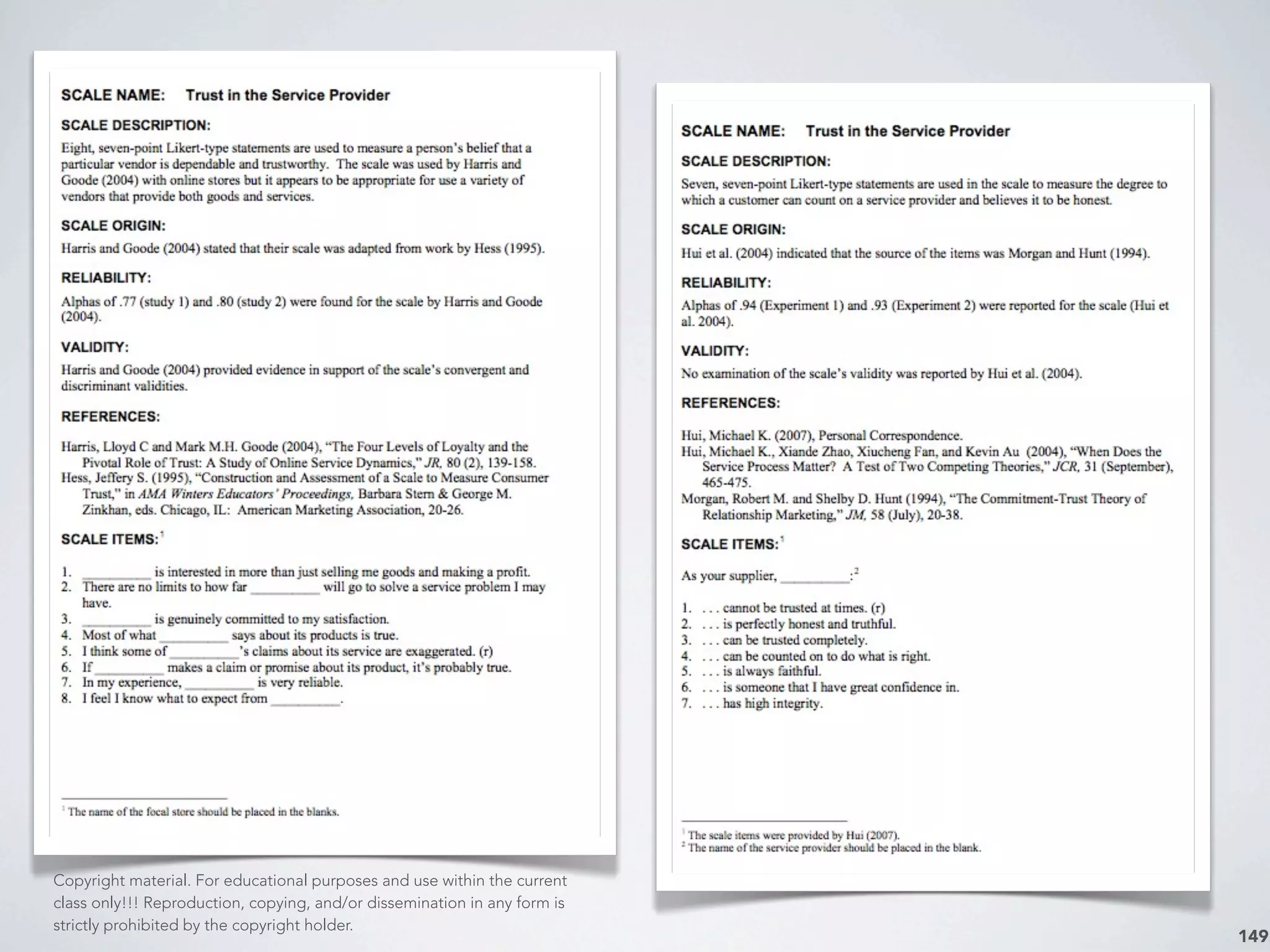 149
Copyright material. For educational purposes and use within the current
class only!!! Reproduction, copying, and/or dissemination in any form is
strictly prohibited by the copyright holder.
 