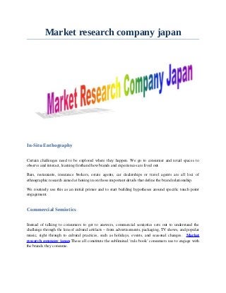 market research companies japan