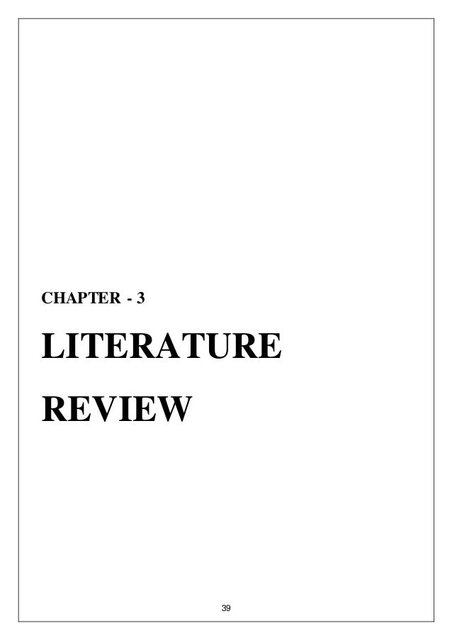 Literature review satisfaction