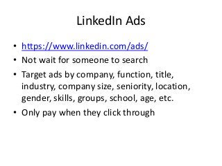 Market Research Using LinkedIn | PPT