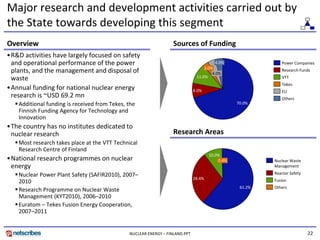 Major research and development activities carried out by 
the State towards developing this segment
Overview              ...