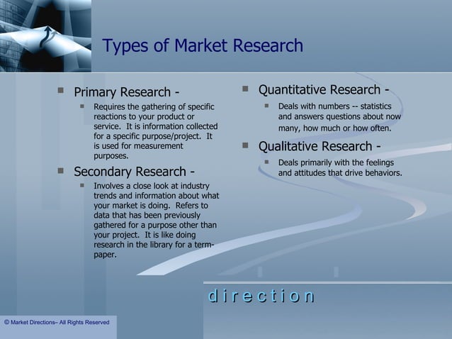 Market Research Service Example Market Research Guide: Definition, Examples – QKOGE