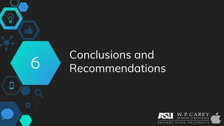 Conclusions and
Recommendations6
 