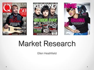 Market Research
Ellen Heathfield
 