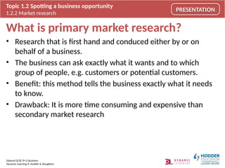 Comprehensive Guide to Market Research for Business Opportunities | PPTX