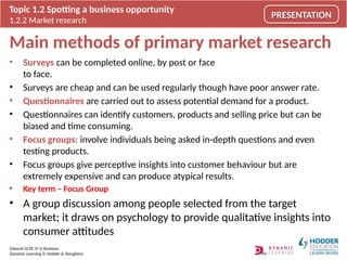 Comprehensive Guide to Market Research for Business Opportunities | PPTX