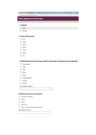 Blank Questionnaire Design
