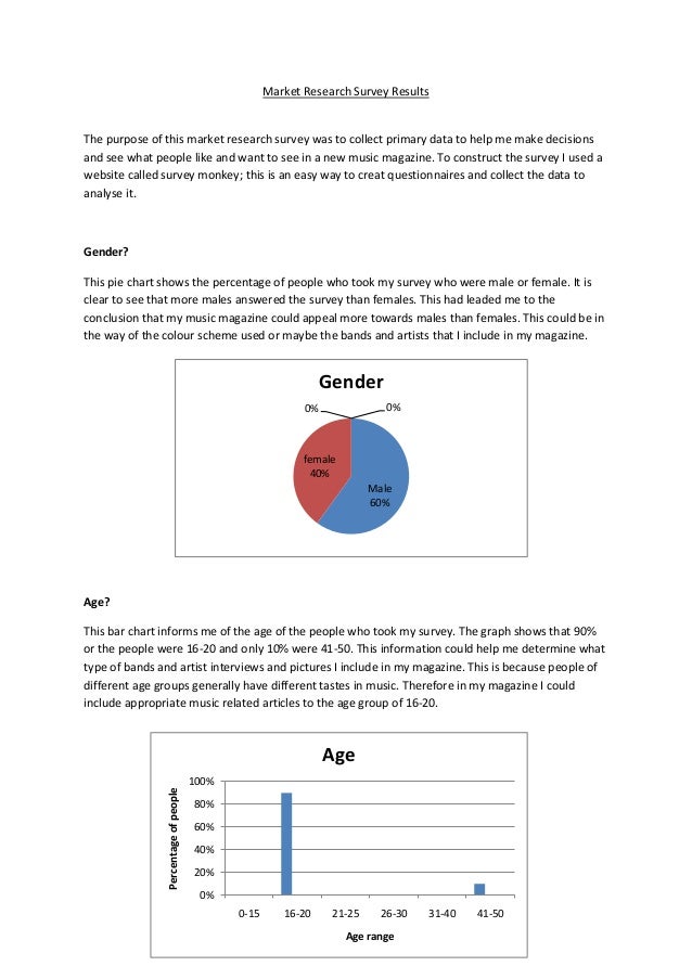 research report results section