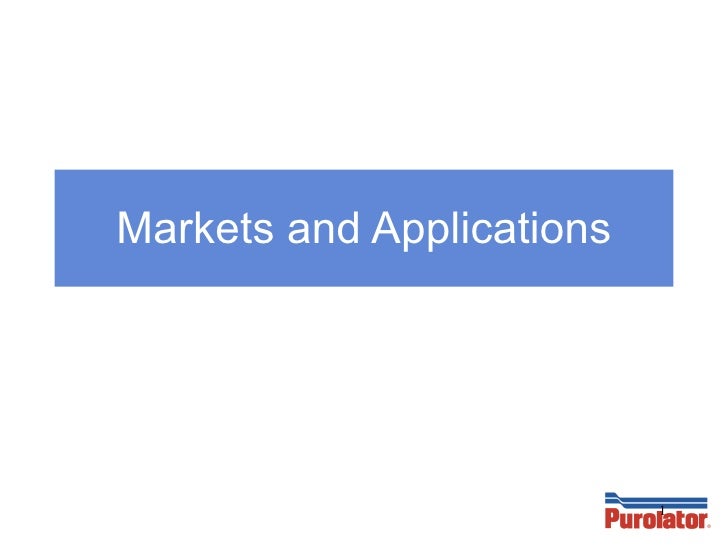 Markets & Application