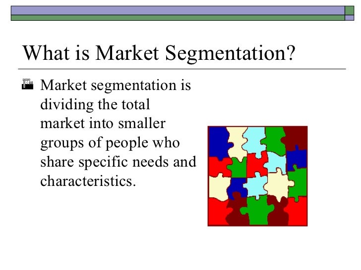 What does segmentation mean?